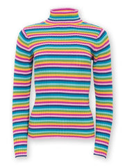 Trigon knit top rainbow