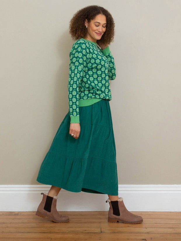 Chickerell tiered cord skirt