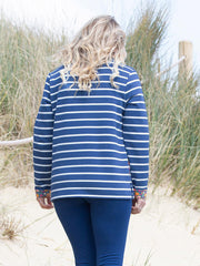 Weymouth button neck sweatshirt