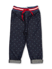 Kite - Boys organic cotton star denim pull ups navy - Elasticated waistband