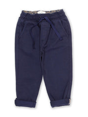 Kite - Boys organic cotton comfy chinos midnight navy - Elasticated waistband