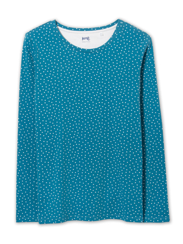 Tarrant jersey top darling dot teal