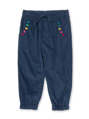 Kite - Girls organic cotton cosy cord pull ups navy - Corduroy - Elasticated waistband