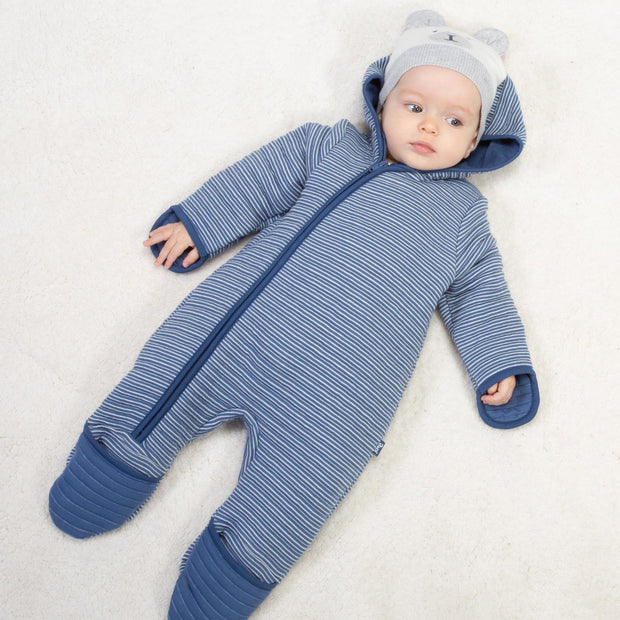 Baby in furrow onesie