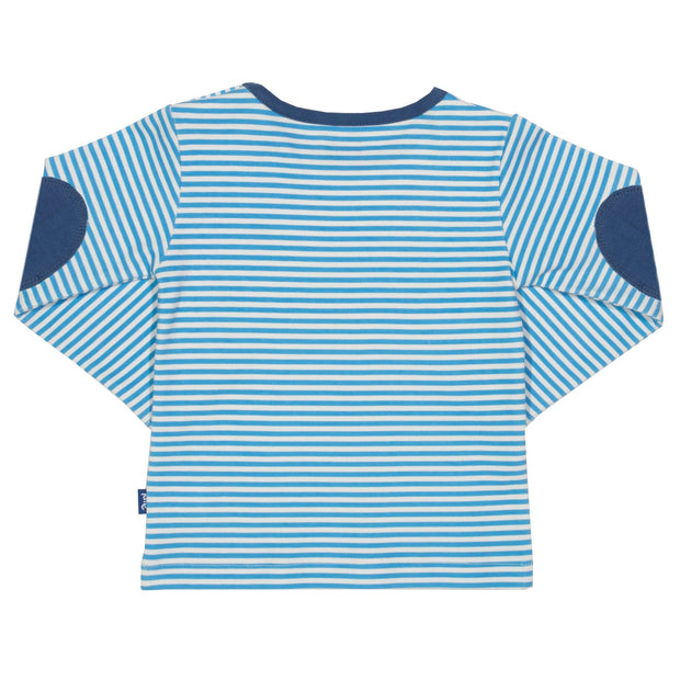 Boy in stripy boat t-shirt