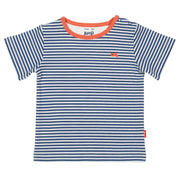 Boy in stripy fish t-shirt